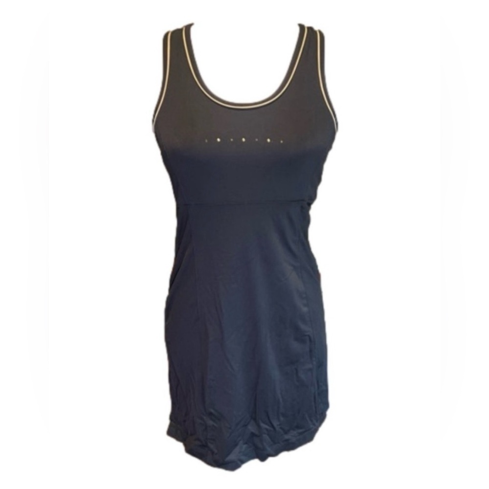 Tail Black Gold Racerback Sleeveless Tennis Athletic Dress S Small